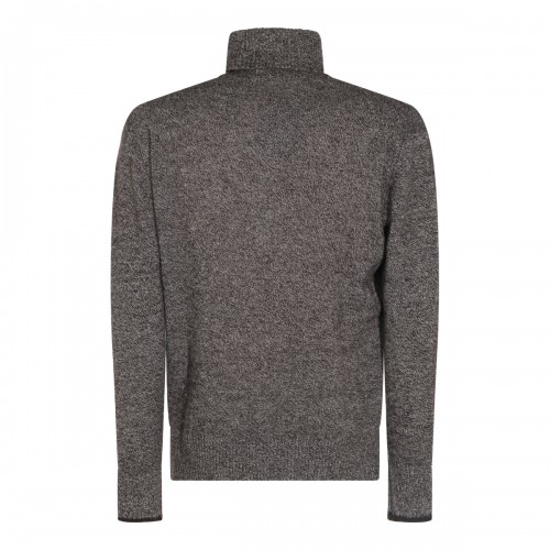 BROWN WOOL KNITWEAR