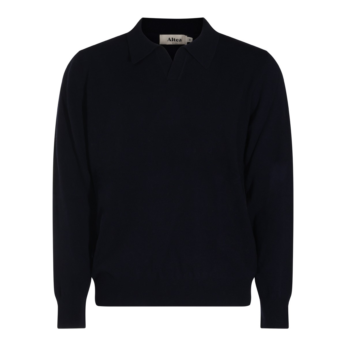 NAVY VIRGIN WOOL SWEATER