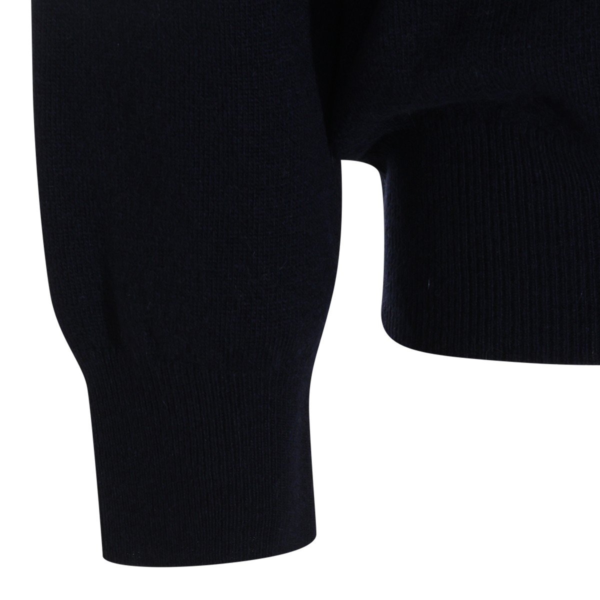 NAVY VIRGIN WOOL SWEATER