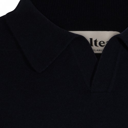 NAVY VIRGIN WOOL SWEATER