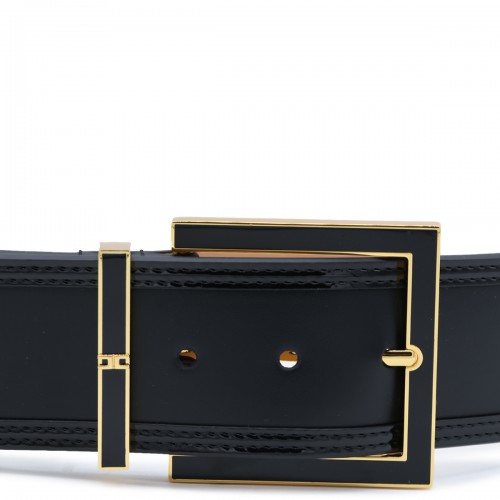 BLACK BRANDED BELT