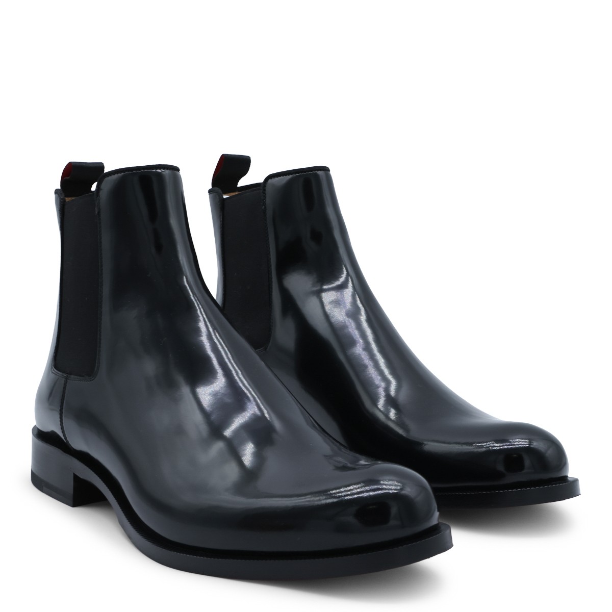 BLACK LEATHER BOOTS
