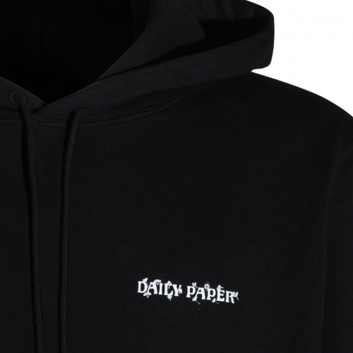 BLACK COTTON SWEATSHIRT