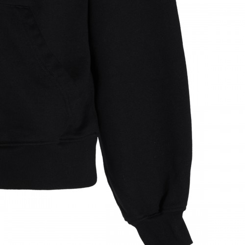BLACK COTTON SWEATSHIRT