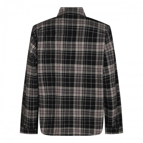 BLACK COTTON CHECK SHIRT 2
