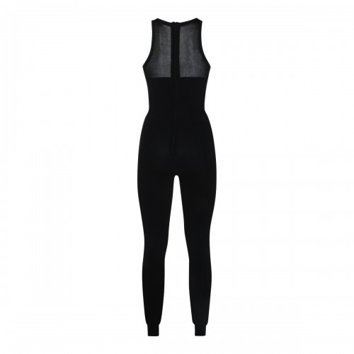 BLACK STRETCH JUMPSUIT