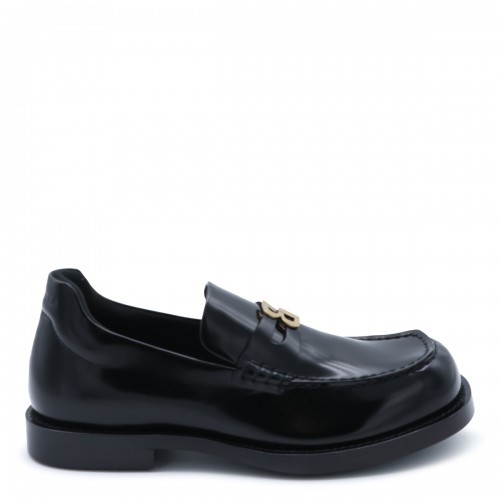 BLACK LEATHER LOAFERS 2