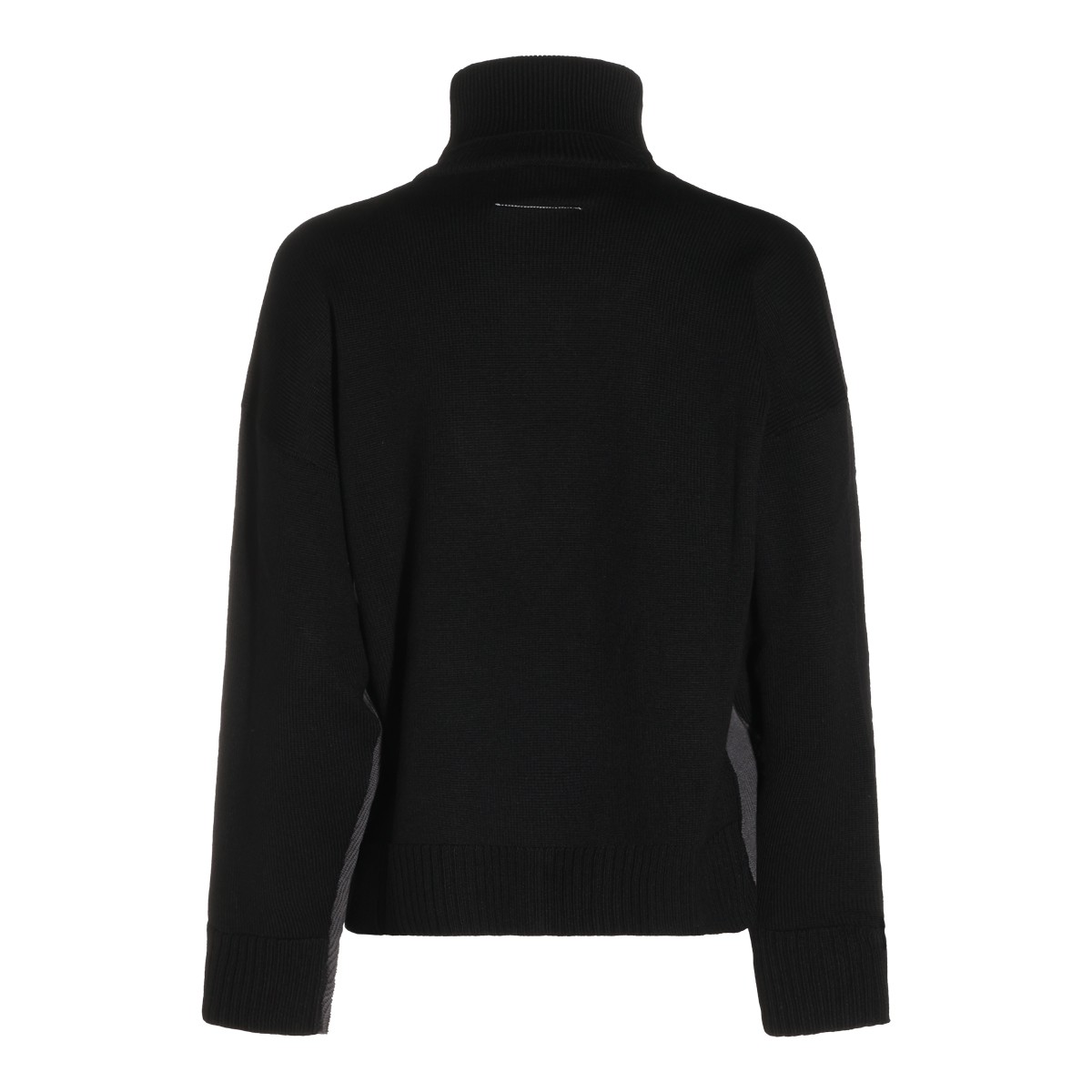 BLACK AND DARK GREY WOOL KNITWEAR