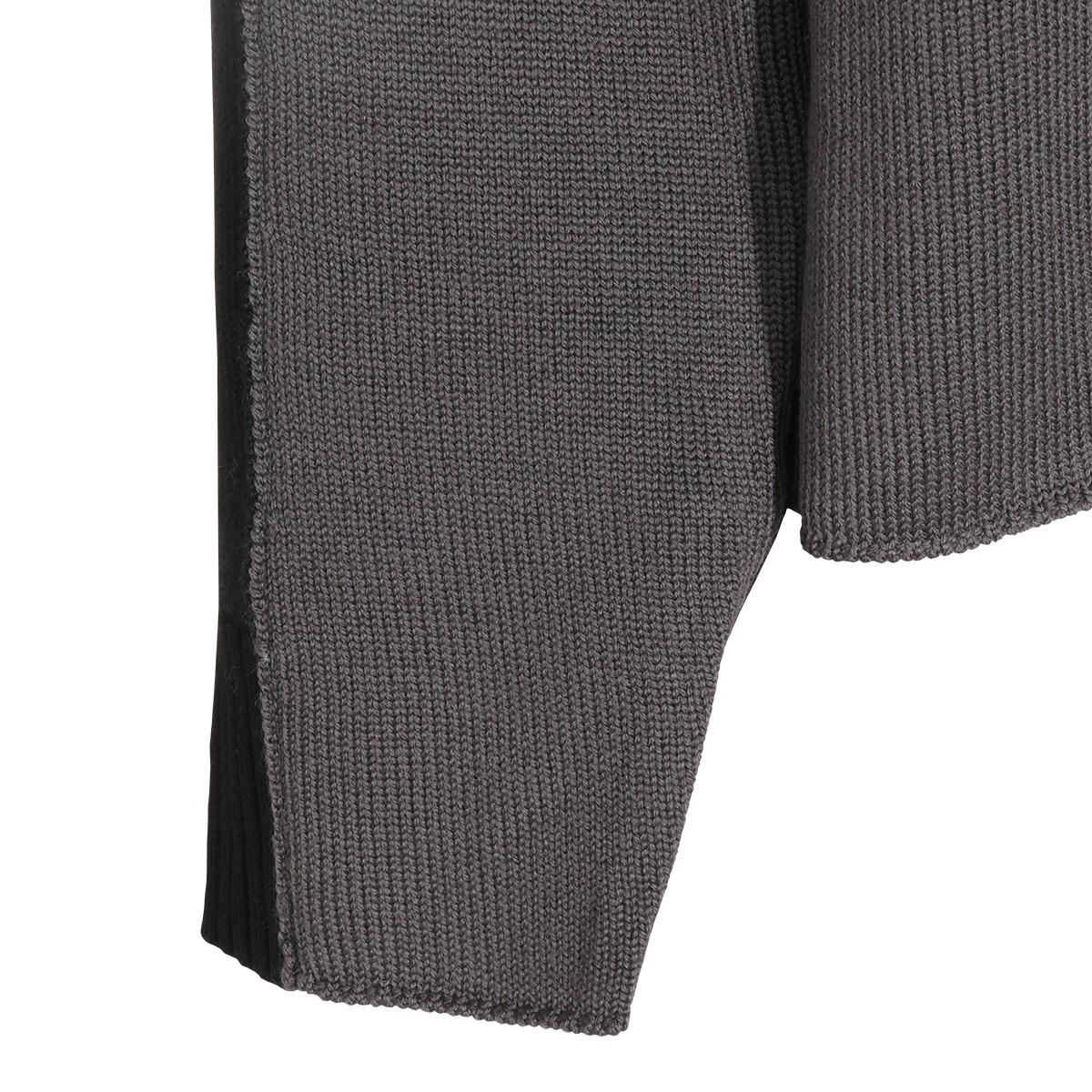 BLACK AND DARK GREY WOOL KNITWEAR