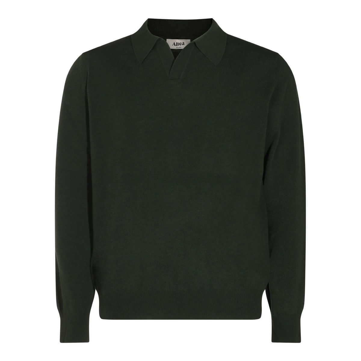 DARK GREEN VIRGIN WOOL SWEATER
