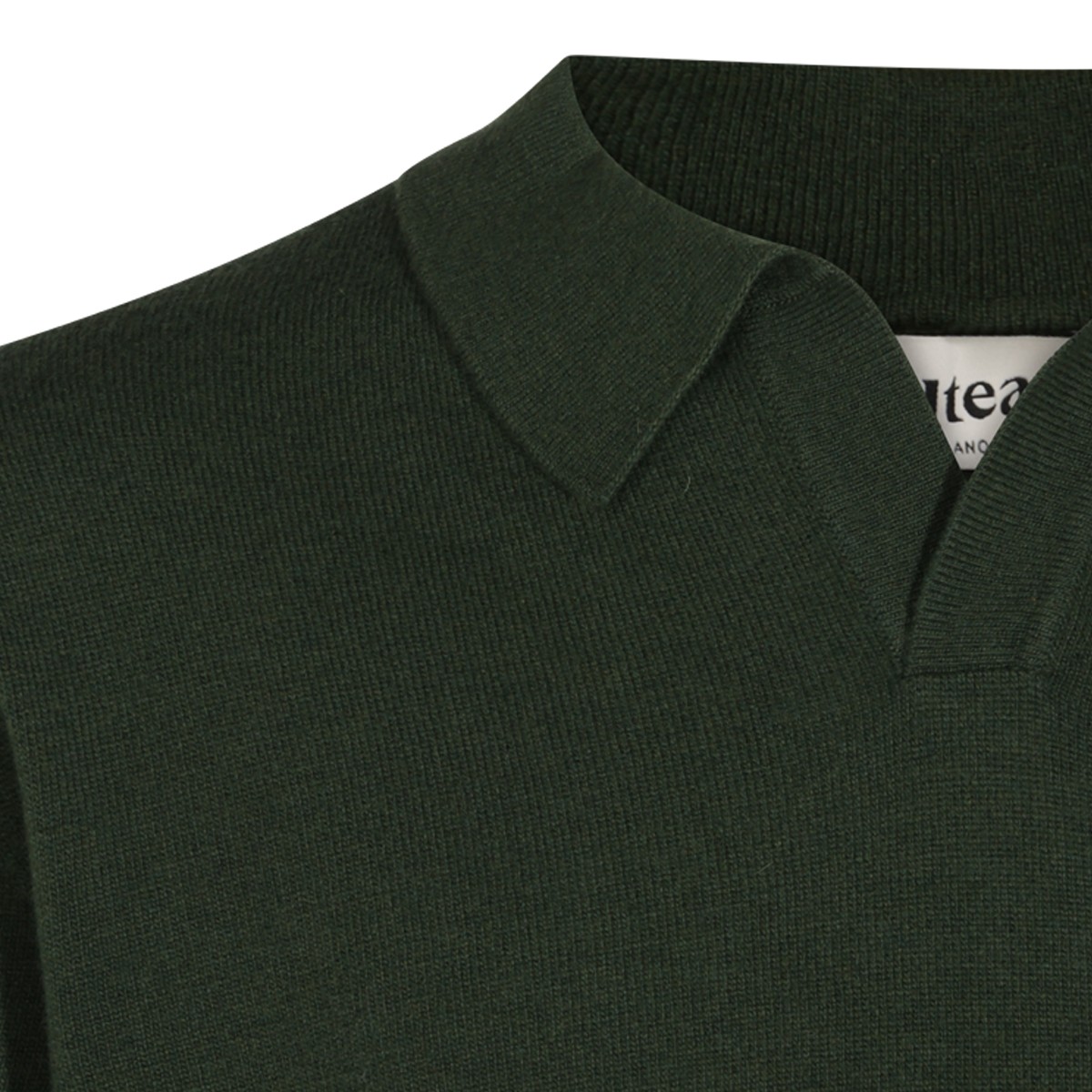 DARK GREEN VIRGIN WOOL SWEATER