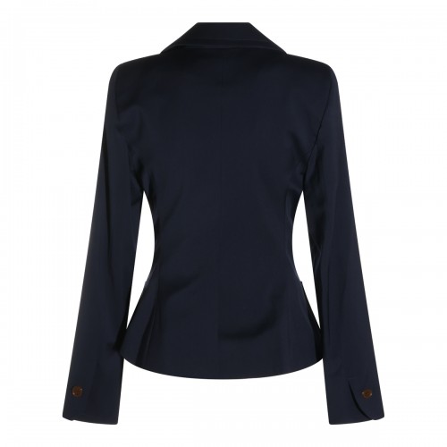 NAVY VIRGIN WOOL DRUNKEN... 2