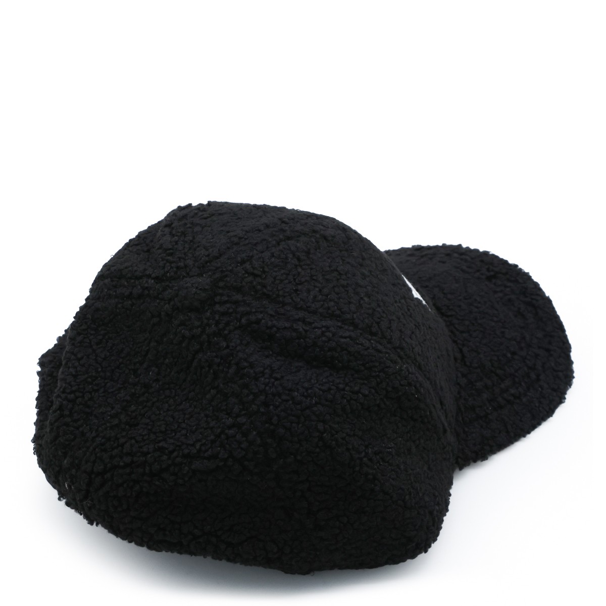 BLACK COTTON LOGO BASEBALL CAP