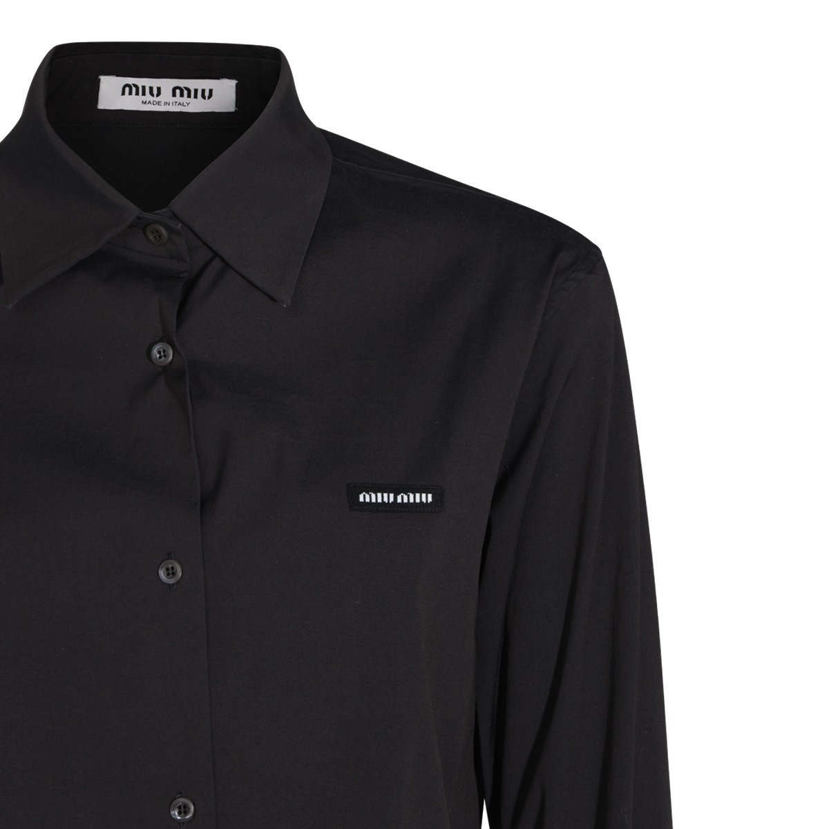 BLACK COTTON SHIRT