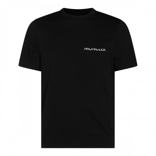 BLACK COTTON T-SHIRT