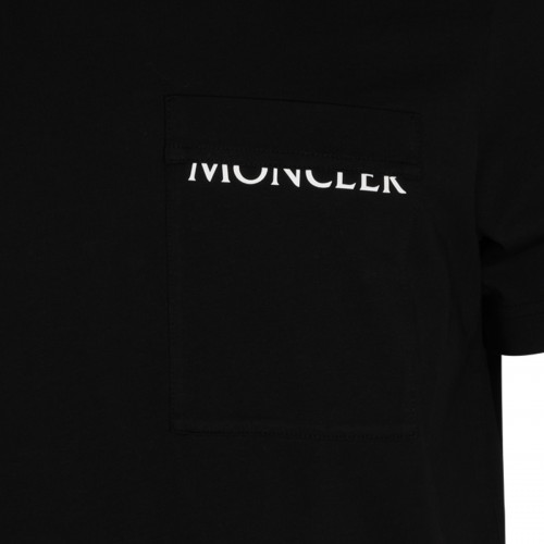 BLACK COTTON T-SHIRT