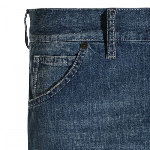 DARK BLUE COTTON DENIM JEANS