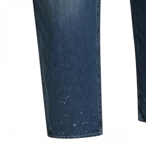 DARK BLUE COTTON DENIM JEANS