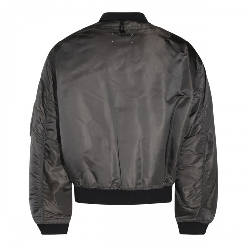 GREY BOMBER CASUAL JACKET