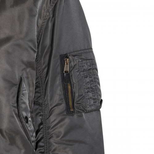 GREY BOMBER CASUAL JACKET