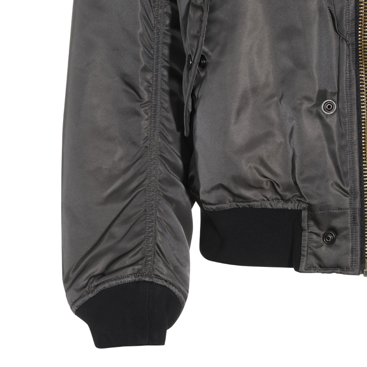 GREY BOMBER CASUAL JACKET
