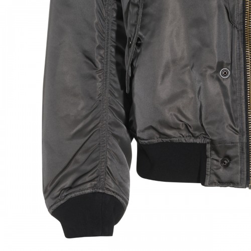 GREY BOMBER CASUAL JACKET