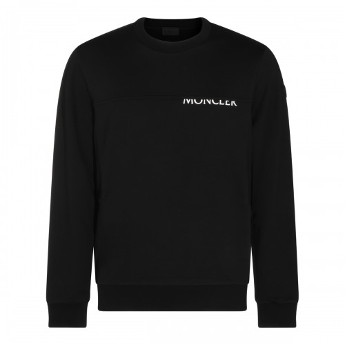 BLACK COTTON SWEATSHIRT
