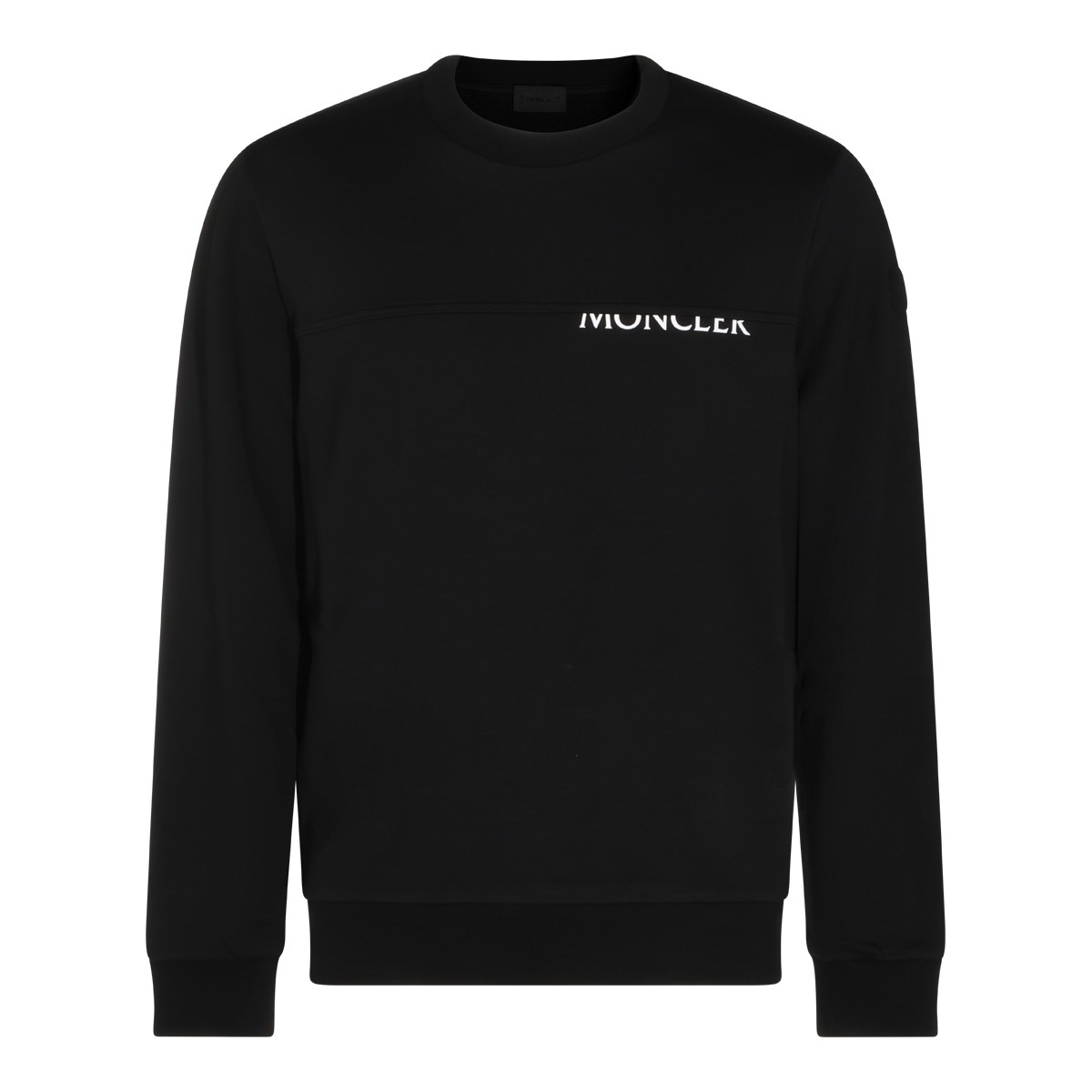 BLACK COTTON SWEATSHIRT