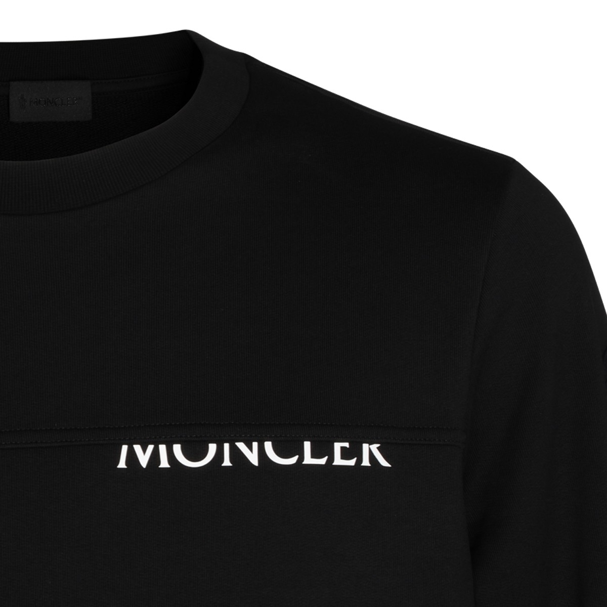BLACK COTTON SWEATSHIRT