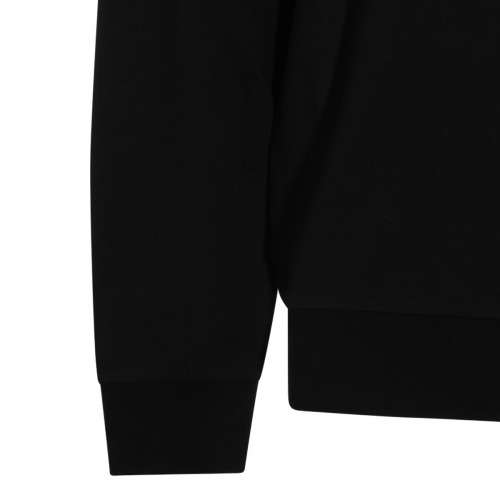 BLACK COTTON SWEATSHIRT
