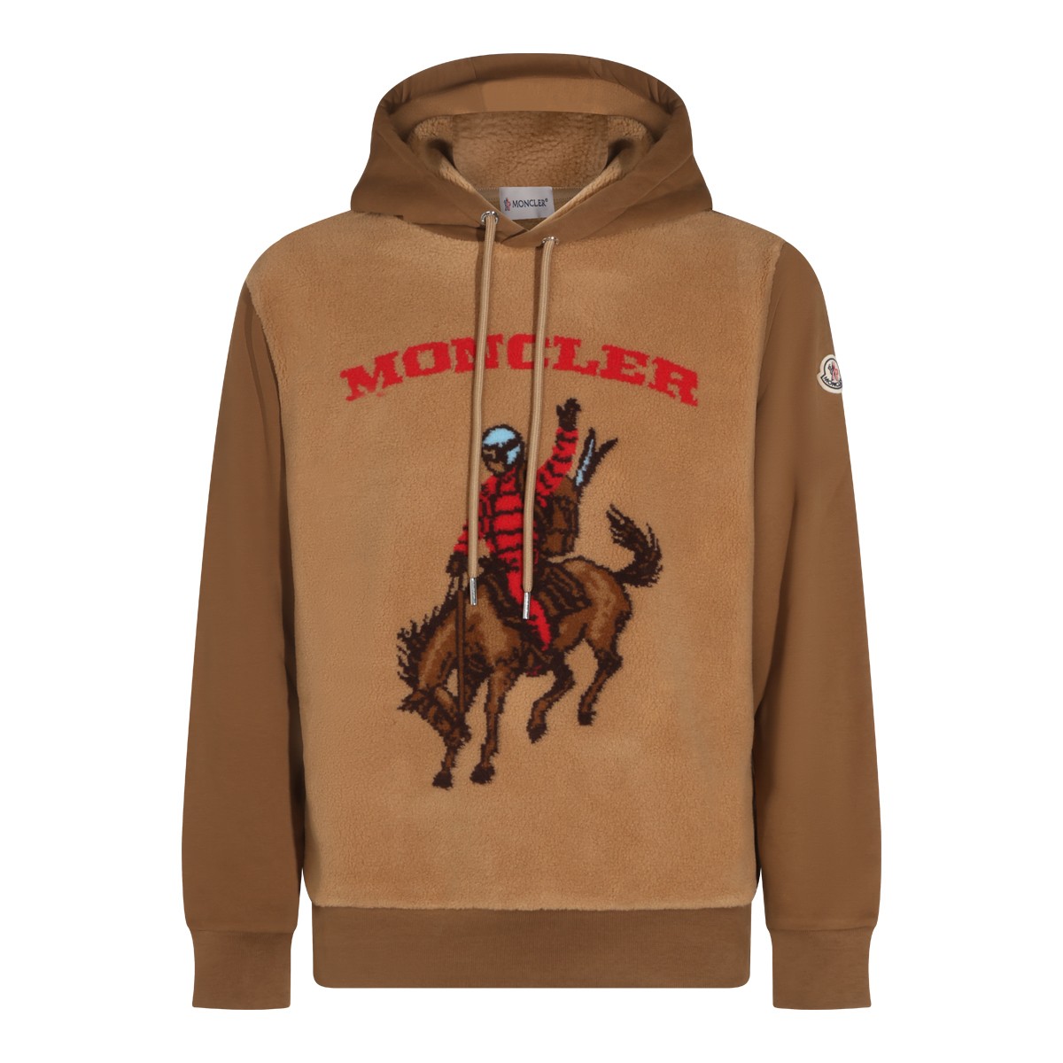 BROWN COTTON SWEATSHIRT
