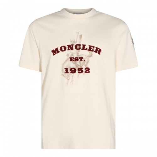 CREAM COTTON T-SHIRT