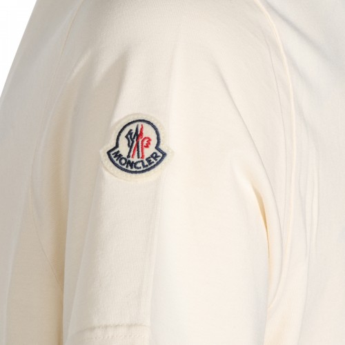 CREAM COTTON T-SHIRT