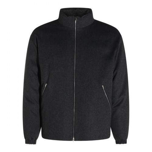 ASPHALT WOOL CASUAL JACKET