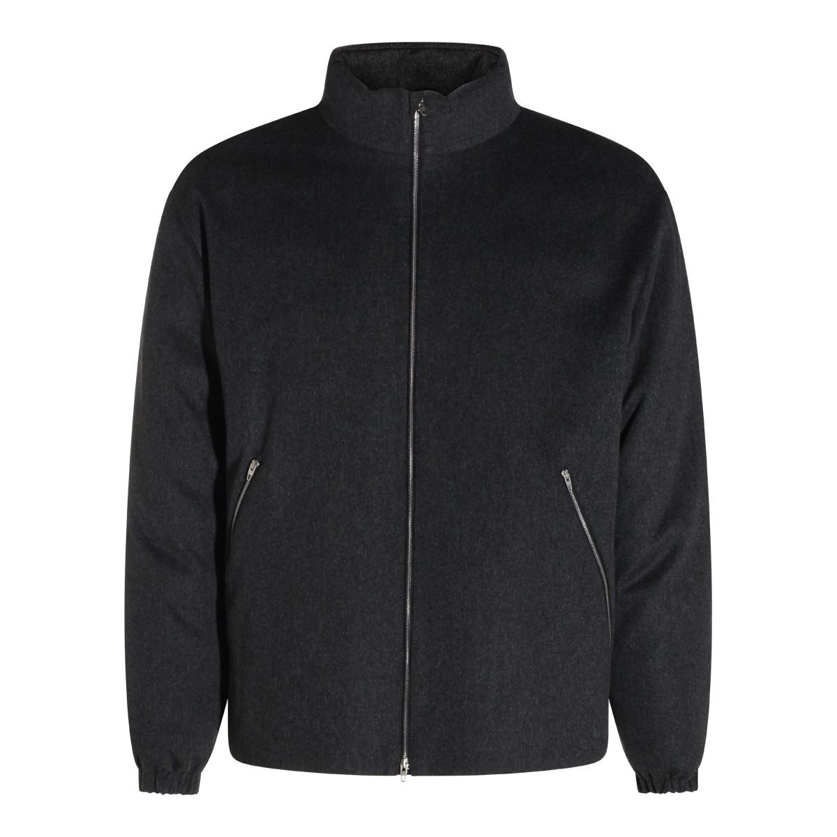 ASPHALT WOOL CASUAL JACKET