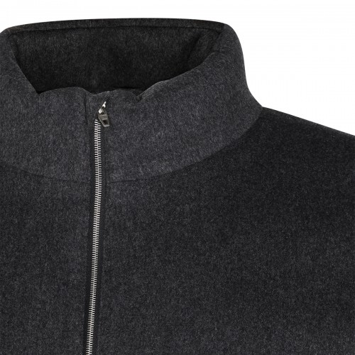 ASPHALT WOOL CASUAL JACKET