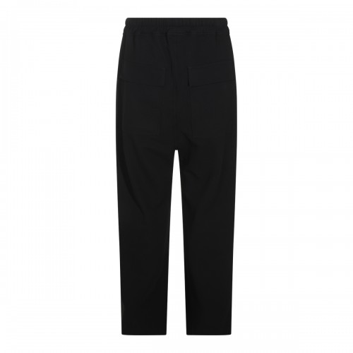 BLACK COTTON STRETCH PANTS 2