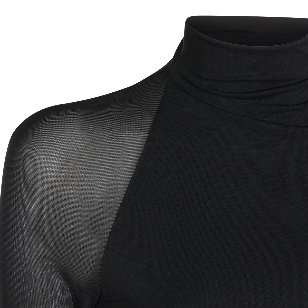 BLACK STRETCH LONG DRESS