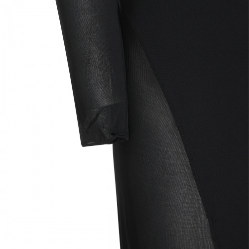 BLACK STRETCH LONG DRESS