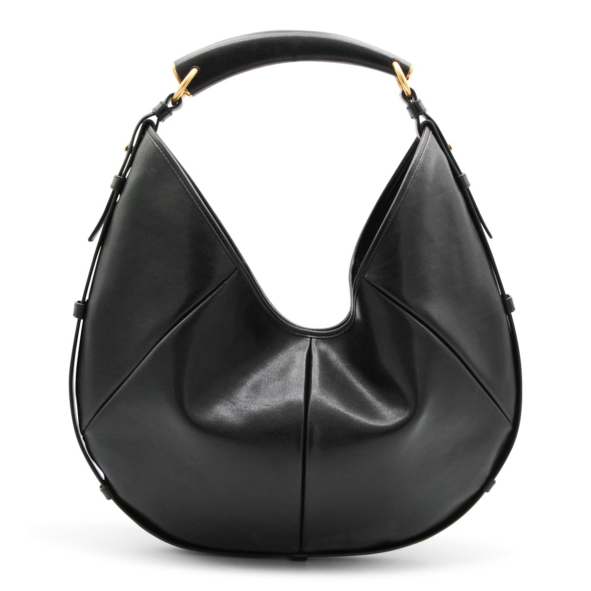 BLACK LEATHER MEDIUM MOMBASA SHOULDER...