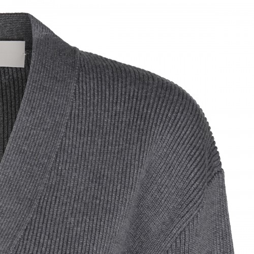 GREY COTTON CARDIGAN