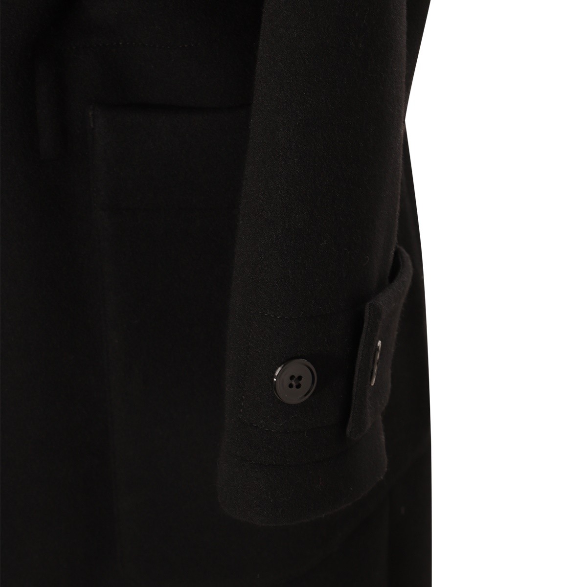 BLACK COTTON COAT