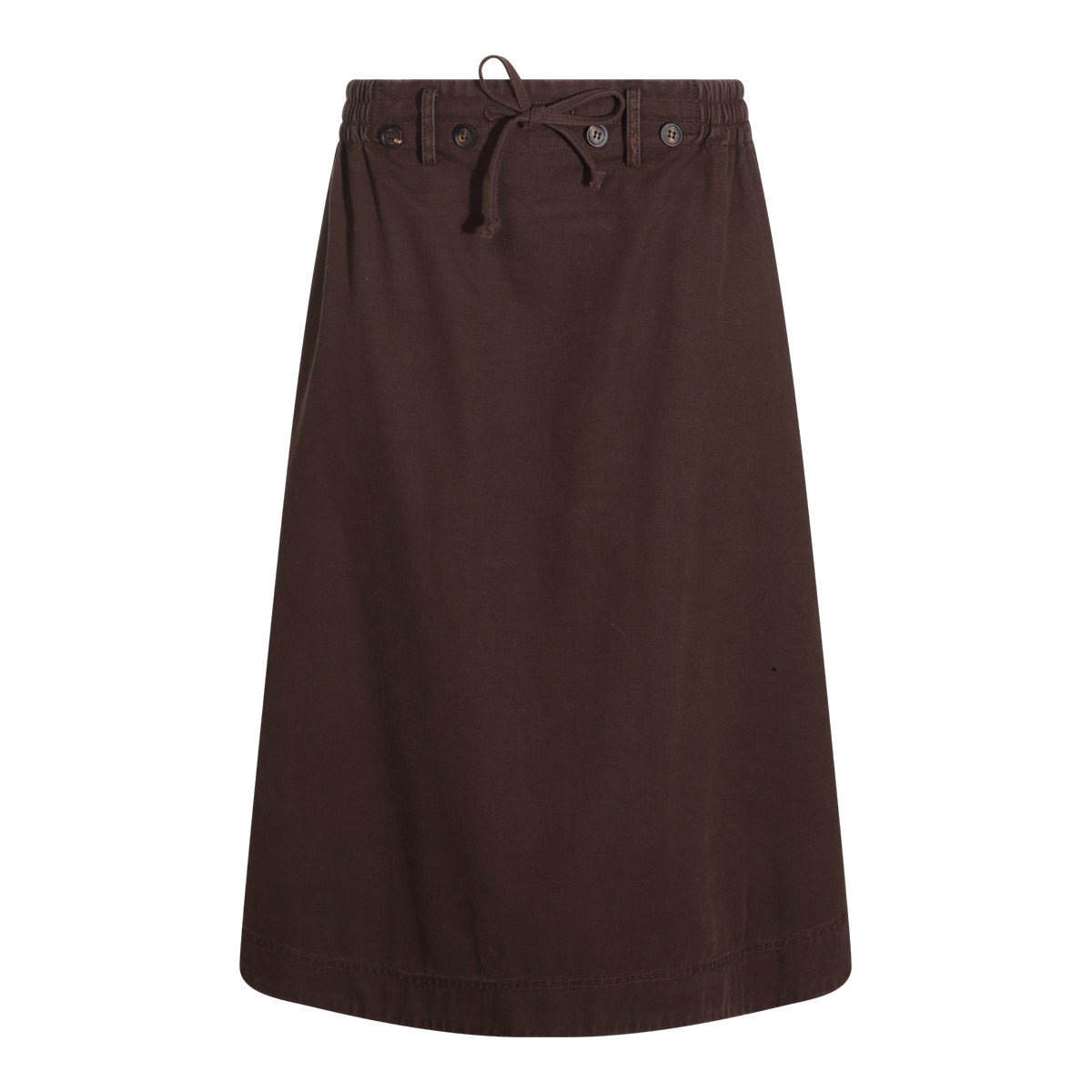 BROWN COTTON SKIRT