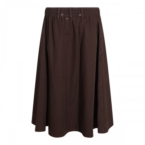 BROWN COTTON SKIRT 2