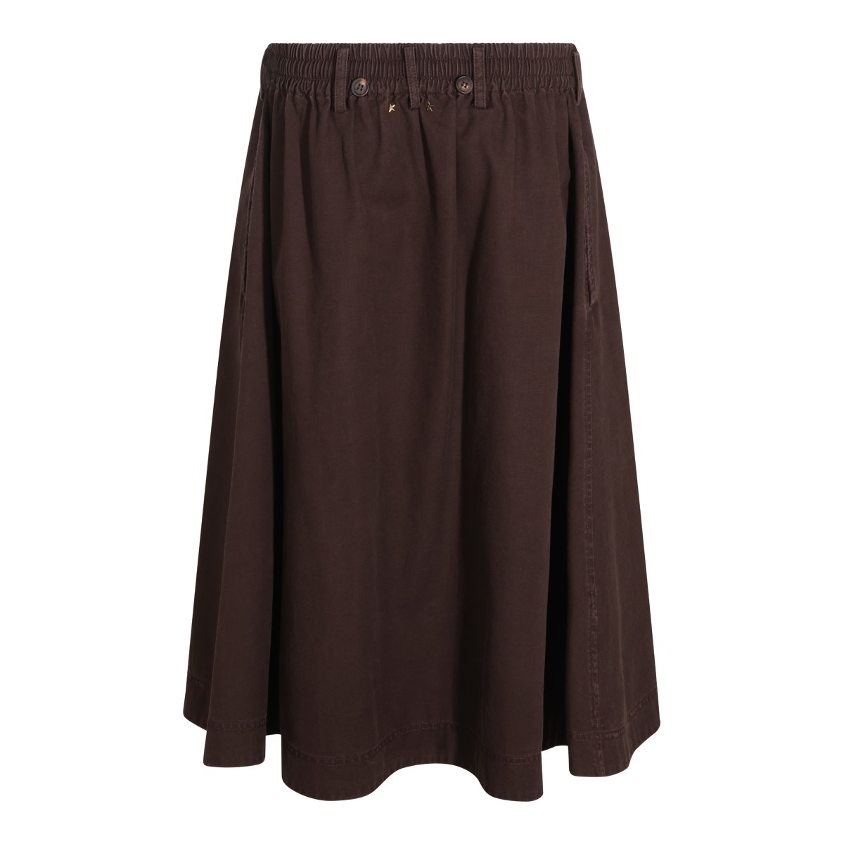 BROWN COTTON SKIRT