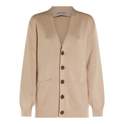TRAVERTINE COTTON CARDIGAN
