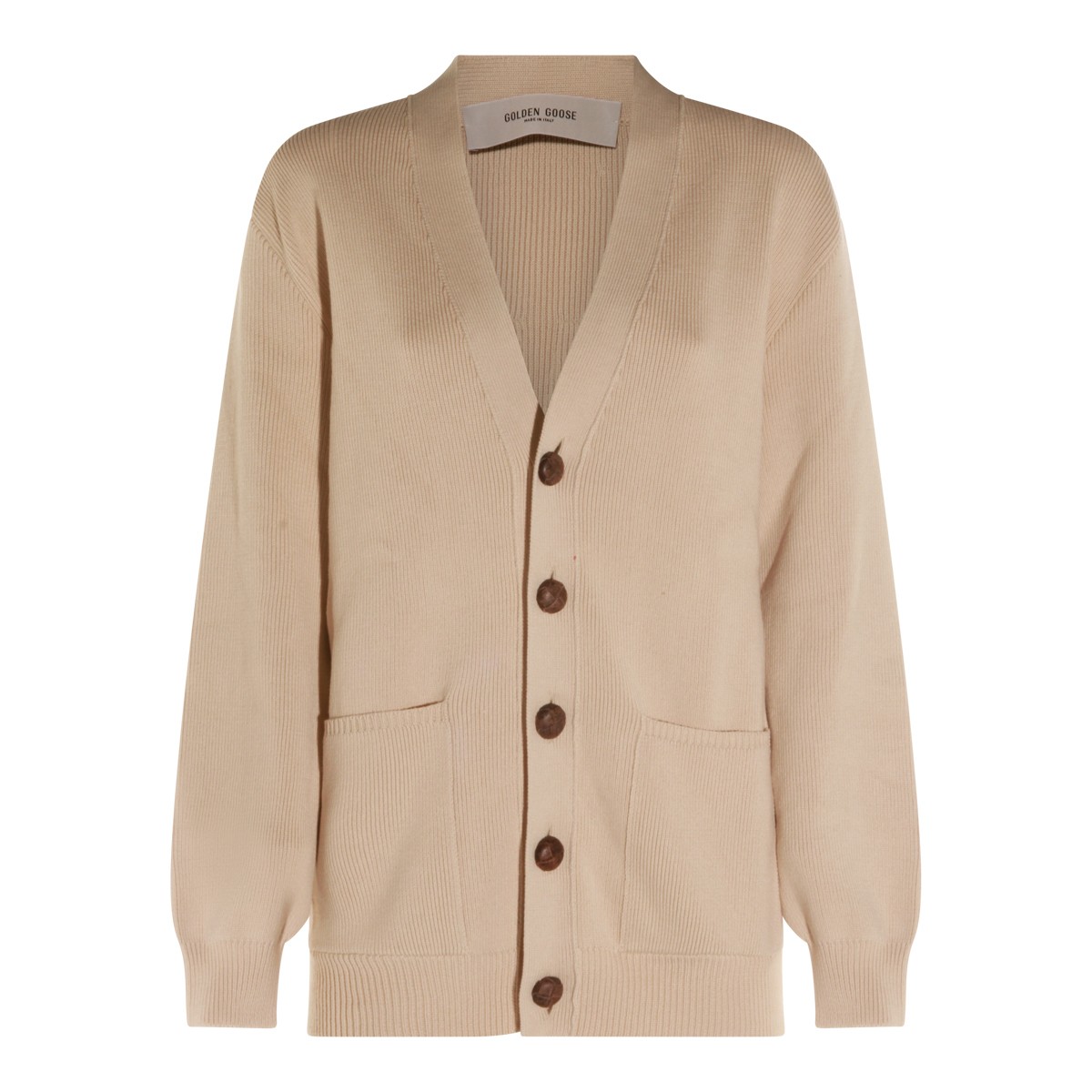 TRAVERTINE COTTON CARDIGAN