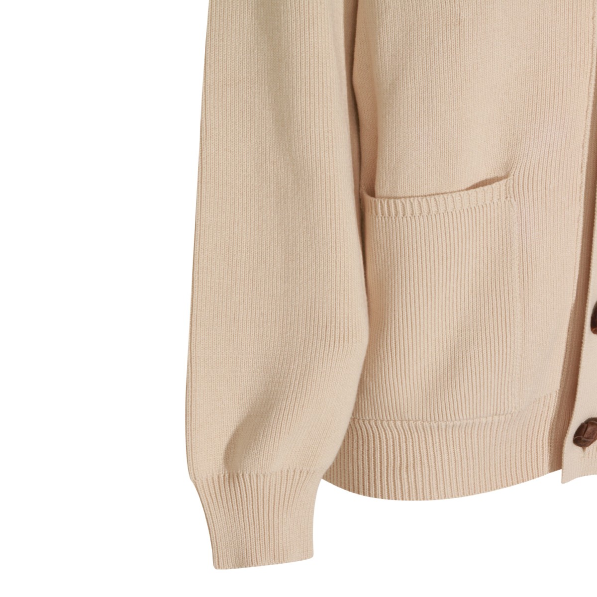 TRAVERTINE COTTON CARDIGAN