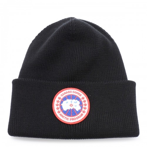 BLACK COTTON BEANIE