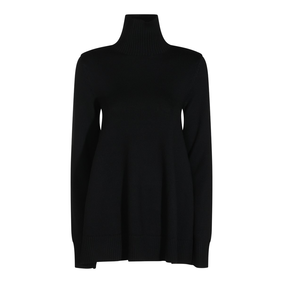 BLACK WOOL TOP